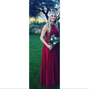 Red Bridesmaid Dress